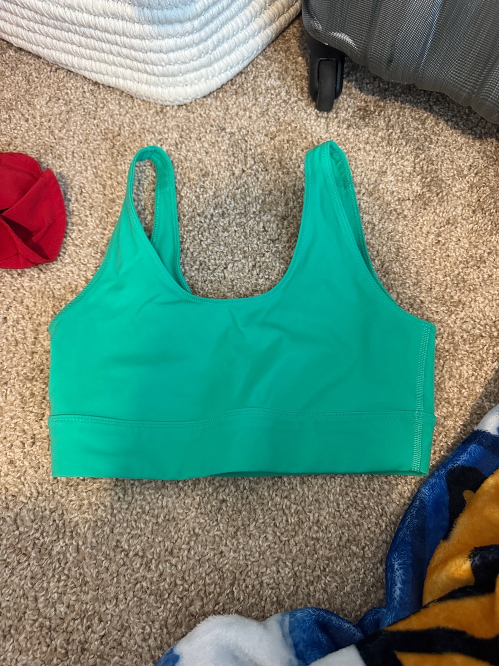 Free People green sports bra